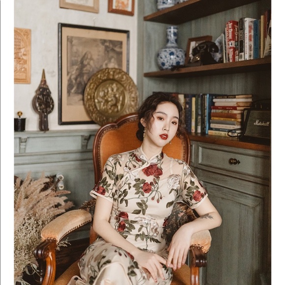 cheongsam 旗袍 woman dress Chinese traditional dress - Picture 4 of 4